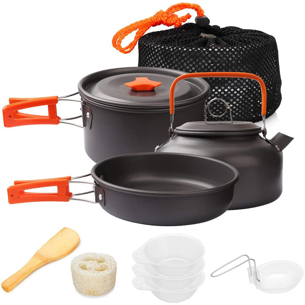 Camping Cooking Pot Set - 1 stücke/1 satz Camping Kochgeschirr Kit