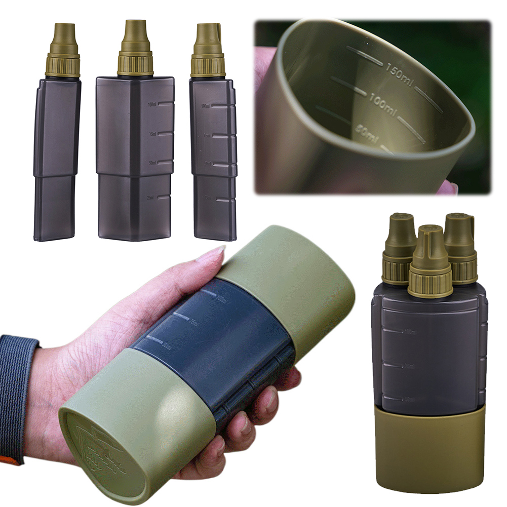 Camping Cooking Tool Set - 3-in-1 Outdoor Camping Gewürzspender Flasche BBQ