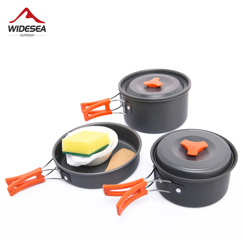 Camping Cooking Tin - Widesea Camping Outdoor Kochgeschirr Set Geschirr