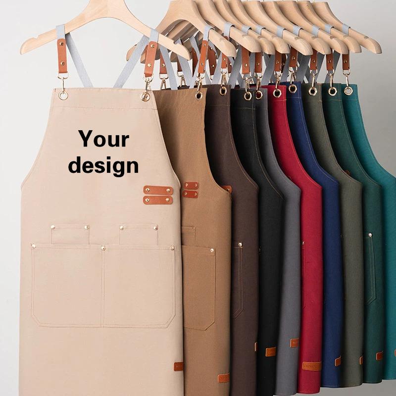 Camping Cooking Apron - Wasserdichte Leinenschürze mit Individuellem Logodruck für