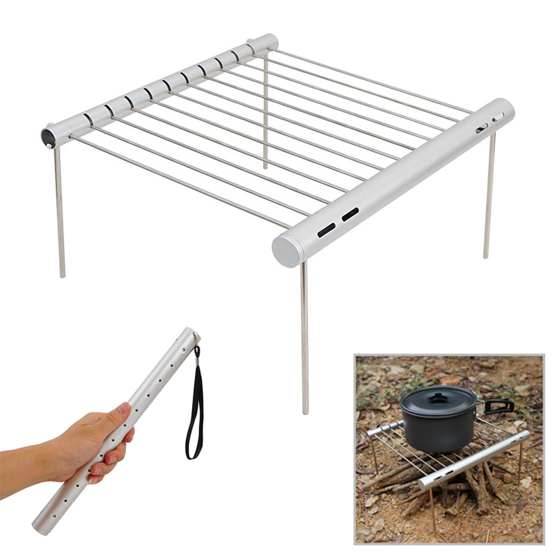 Camping Cooking Windshield - Tragbarer Grill für den Außenbereich, Camping-Picknick-Mini-faltbarer