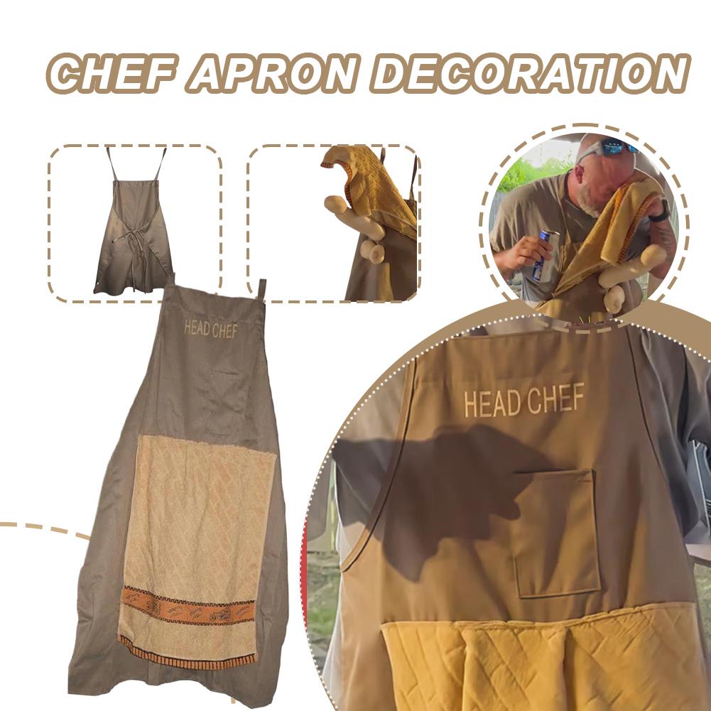 Camping Cooking Apron - Kreativer Scherzartikel mit Tasche: Kochschürze für
