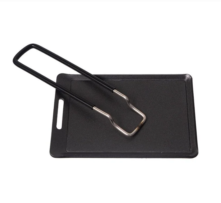 Camping Cooking Tray - Mini-Camping-Bratpfanne, tragbare Outdoor-Grillpfanne, Reise-, Wander-, Picknick-BBQ-Kochgeschirr,