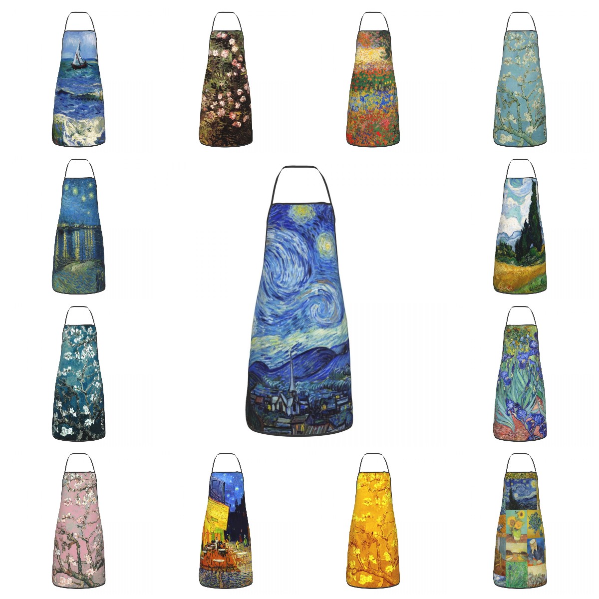 Camping Cooking Apron - Lätzchen Vincent Van Gogh Sternennacht Schürzen
