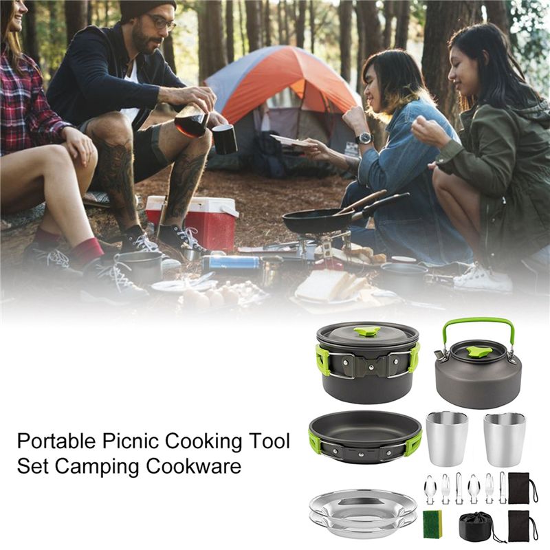 【KÄUFER】Camping-Kochgeschirr,  – Camping Cooking Pot Set Bewertung und Preis