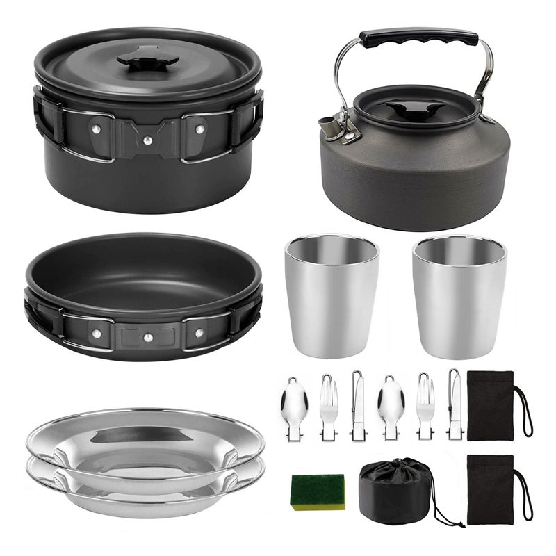 【KÄUFER】Camping-Kochgeschirr,  – Camping Cooking Pot Set Bewertung und Preis