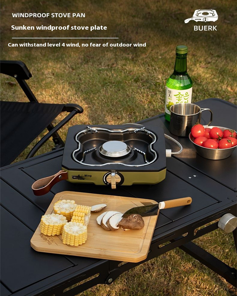 Buerk Desktop Outdoor Gasherd  – Camping Cooking Windshield Bewertung und Preis
