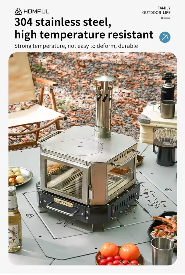HOMFUL Tragbarer Holzofen für  – Camping Cooking Windshield Bewertung und Preis