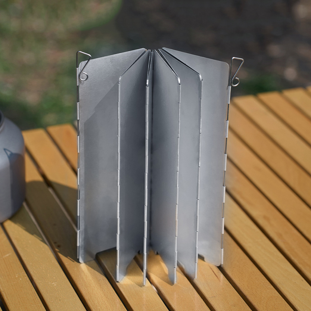 10-teiliger Faltbarer Gaskoche – Camping Cooking Windshield Bewertung und Preis