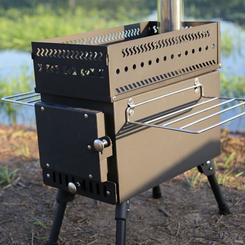 Edelstahl Klappbarer Holzofen  – Camping Cooking Fire Pit Bewertung und Preis