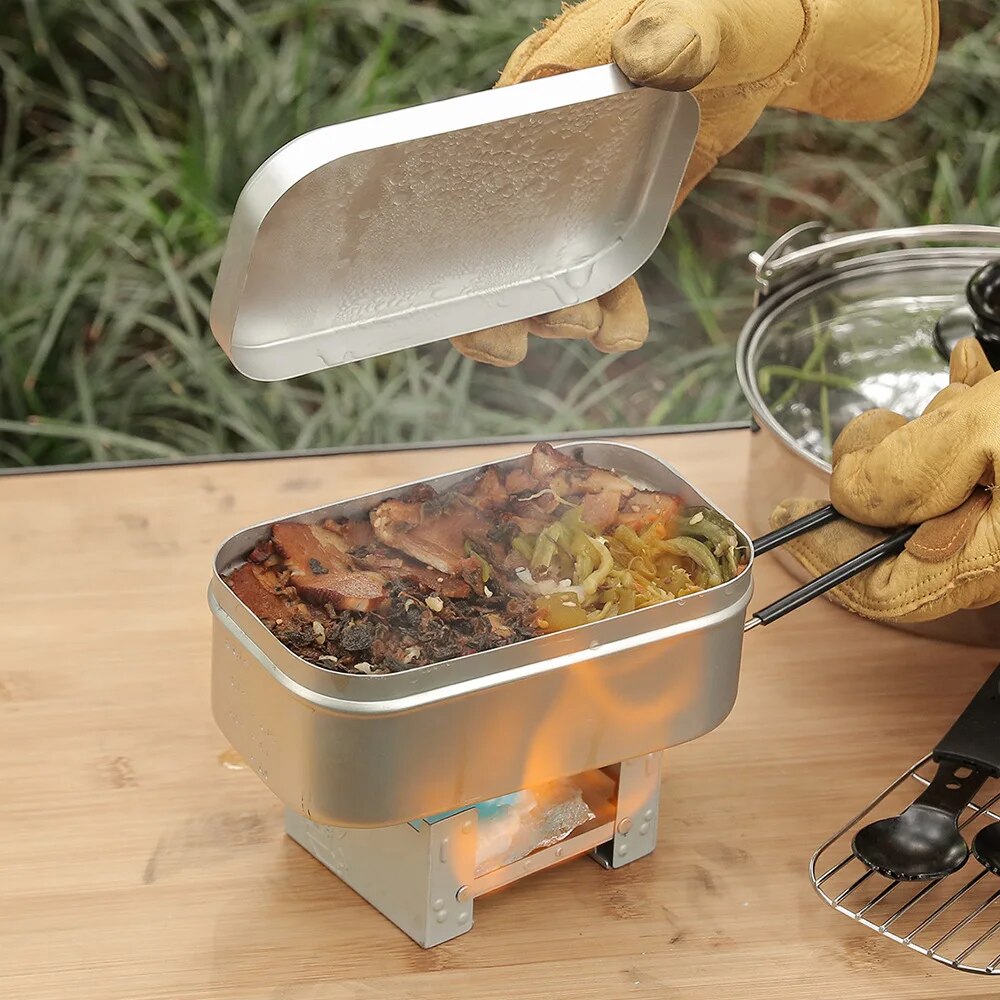 800/1400ML Aluminium Mittagess – Camping Cooking Dishes Bewertung und Preis