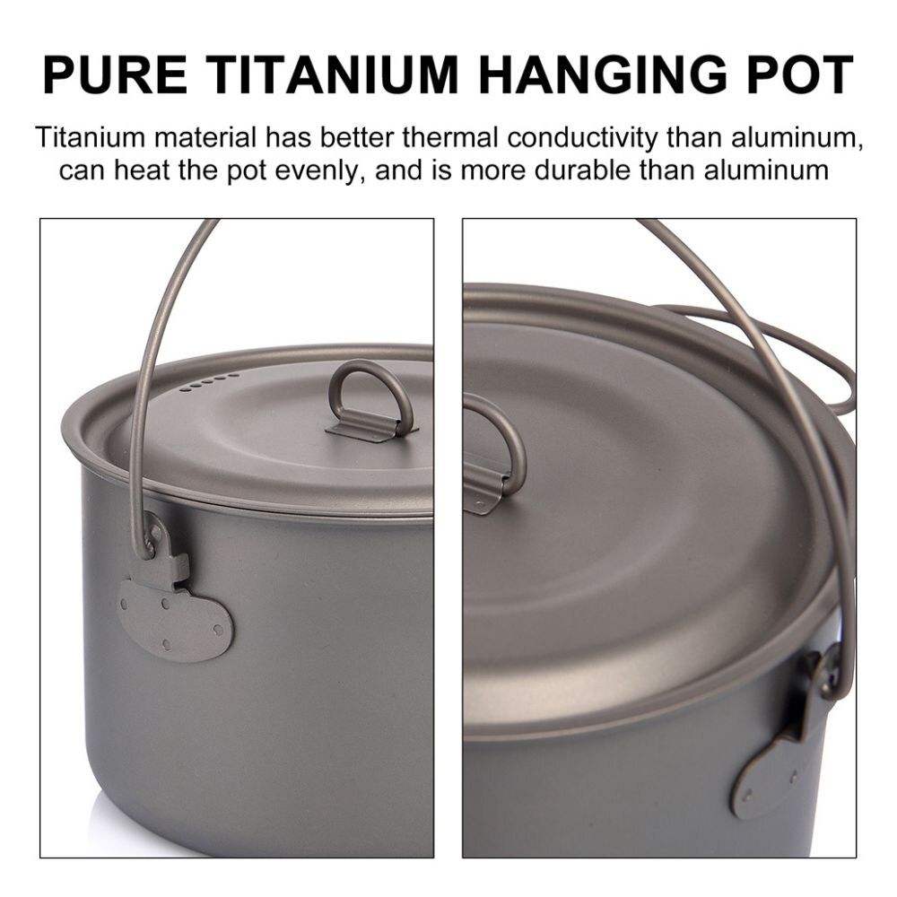 Wideea Camping Geschirr Titan  – Camping Cooking Pot Set Bewertung und Preis