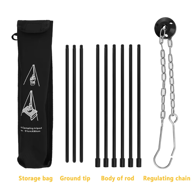 Camping-Feuerständer zum Aufhä – Camping Cooking Pot Tripod Bewertung und Preis
