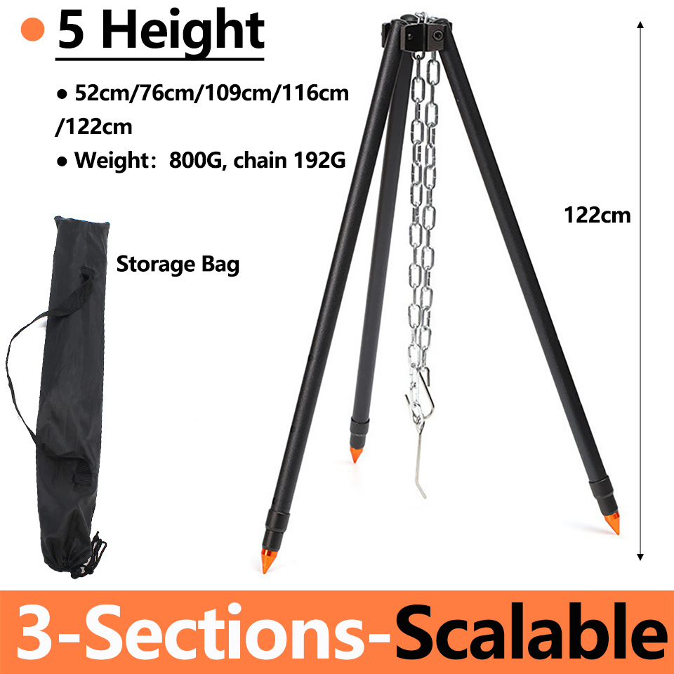 Camping-Lagerfeuer-Stativ zum  – Camping Cooking Pot Tripod Bewertung und Preis