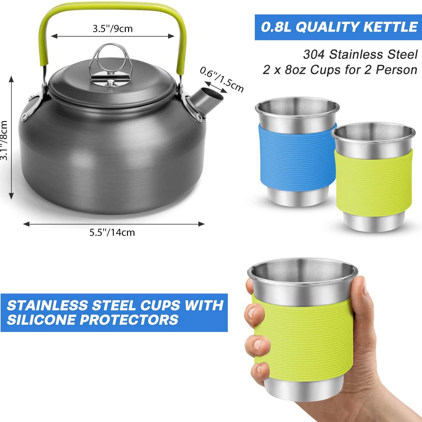 Komplettes 2-3 Personen Campin – Camping Cooking Cover Bewertung und Preis