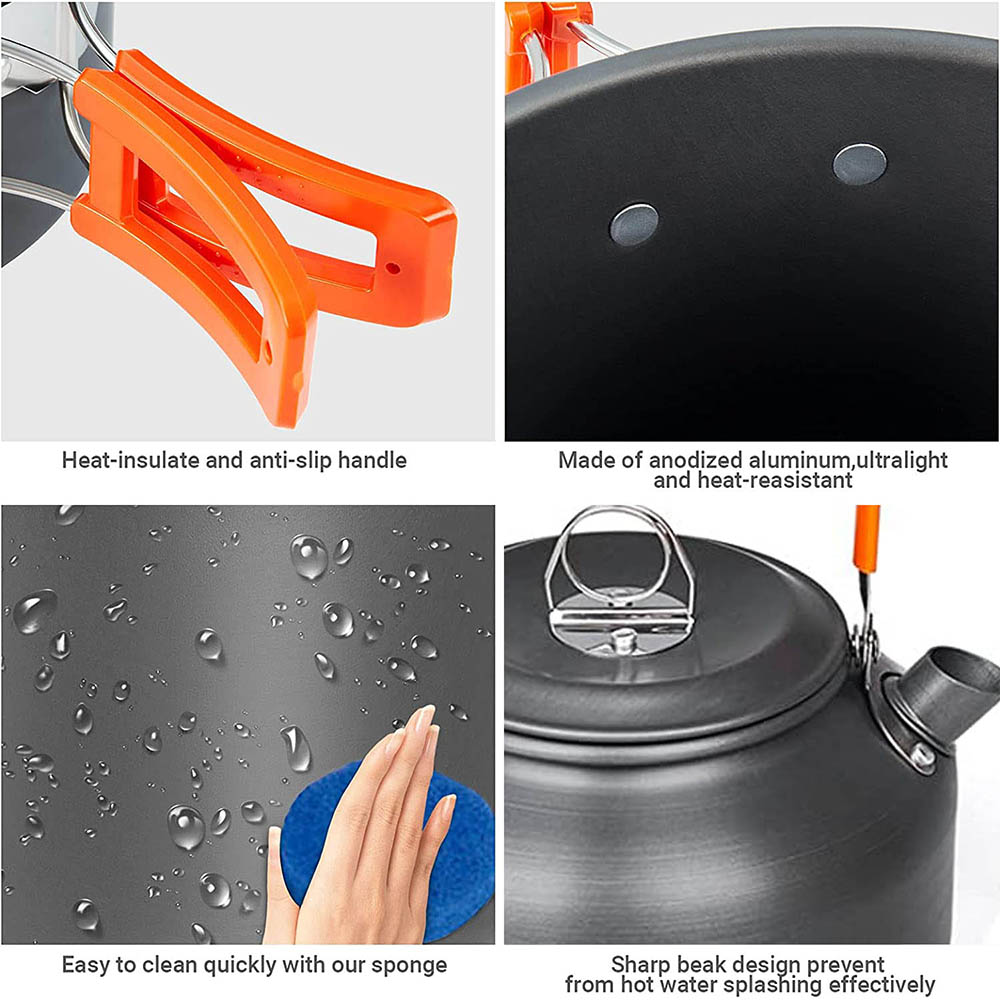1 stücke/1 satz Camping Kochge – Camping Cooking Pot Set Bewertung und Preis