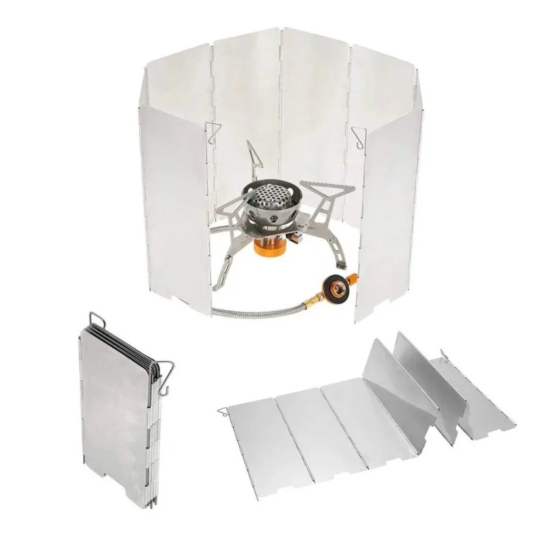Faltbarer Ofenwindschutz, Wärm – Camping Cooking Windshield Bewertung und Preis