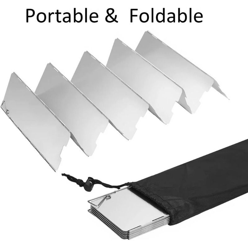 Faltbarer Ofenwindschutz, Wärm – Camping Cooking Windshield Bewertung und Preis