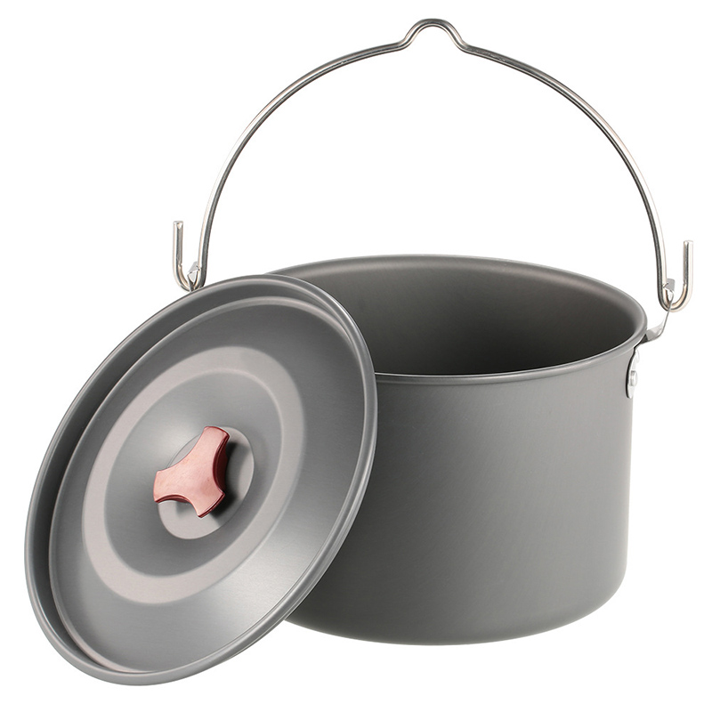 4L Camping-Hängetöpfe Camping- – Camping Cooking Pot Tripod Bewertung und Preis