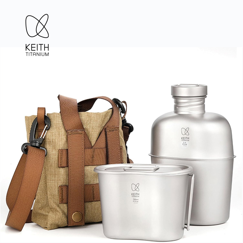 KEITH Reines Titan-Feldflasche – Camping Cooking Pot Set Bewertung und Preis