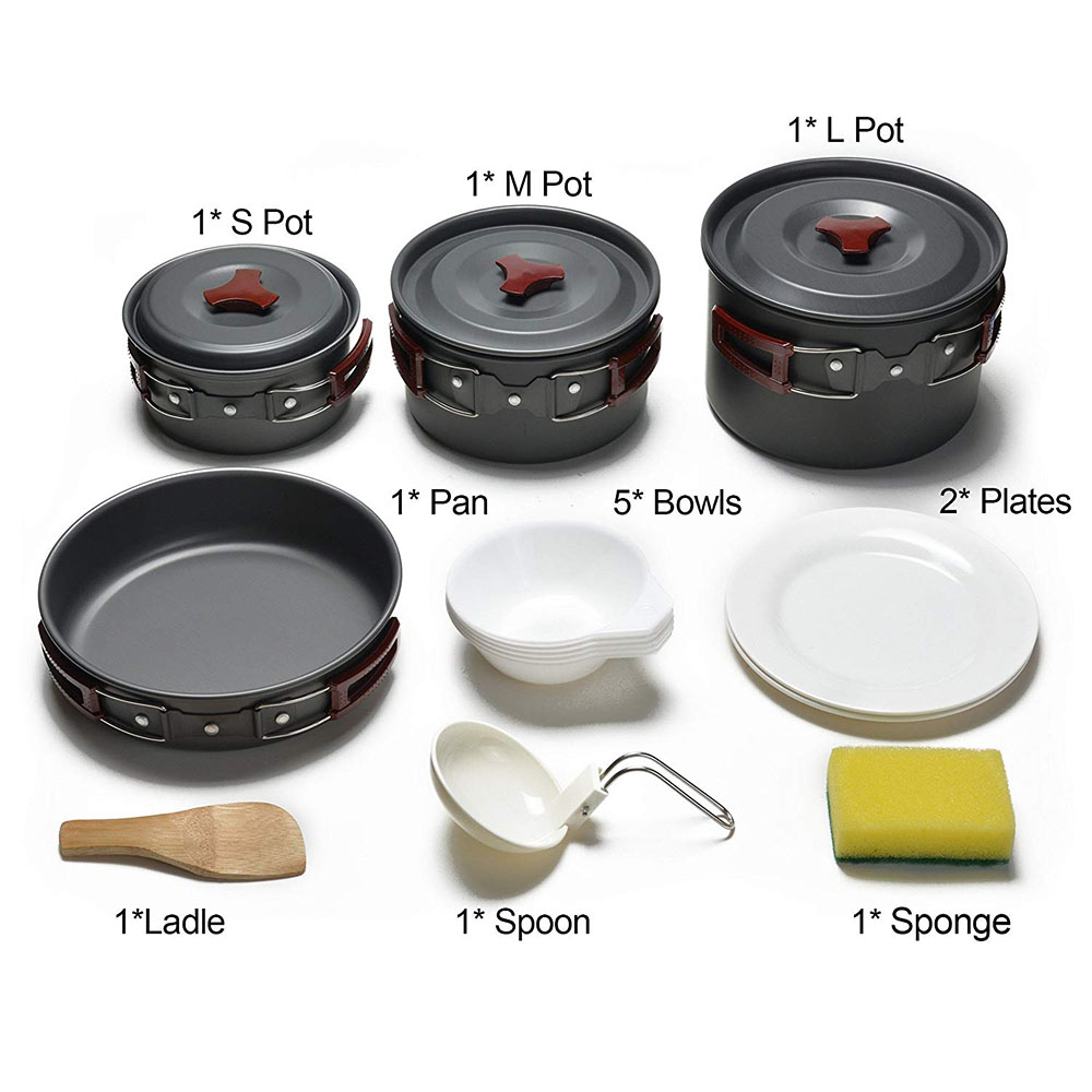 Outdoor-Camping-Kochgeschirr-S – Camping Cooking Pot Set Bewertung und Preis