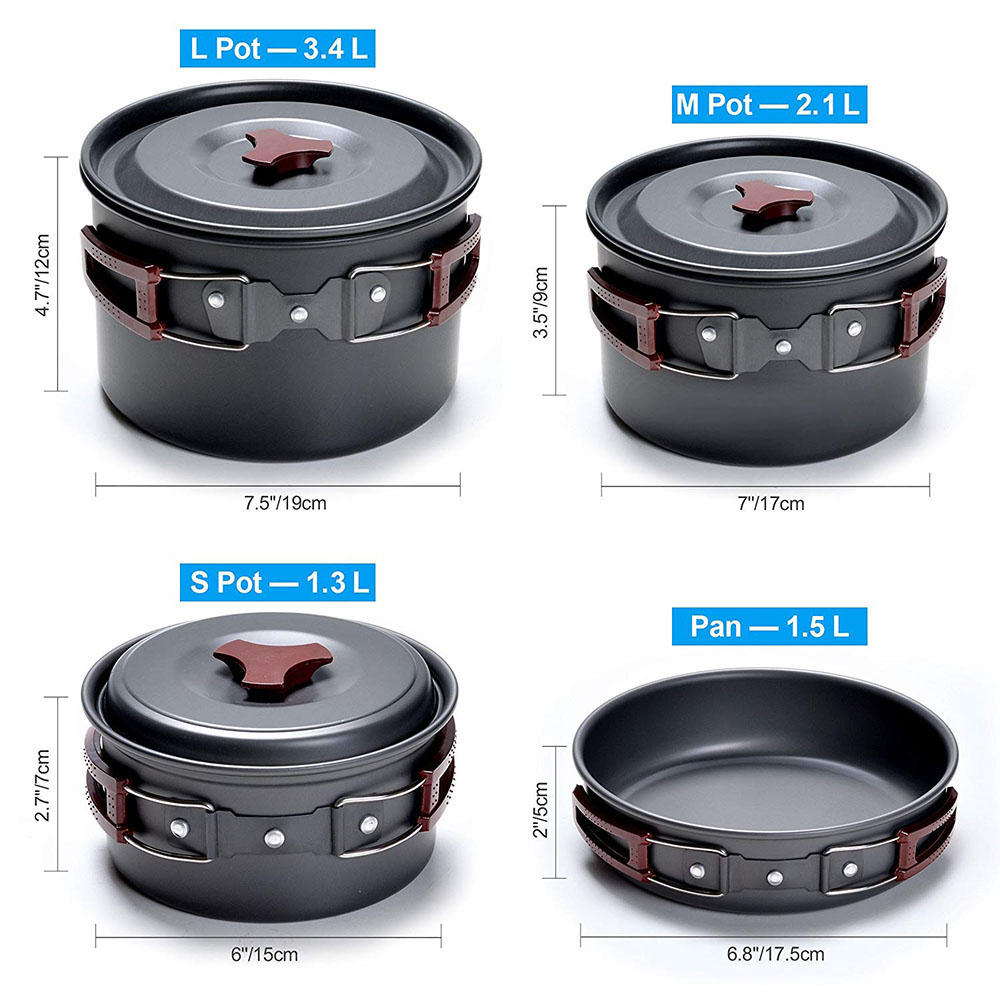 Outdoor-Camping-Kochgeschirr-S – Camping Cooking Pot Set Bewertung und Preis