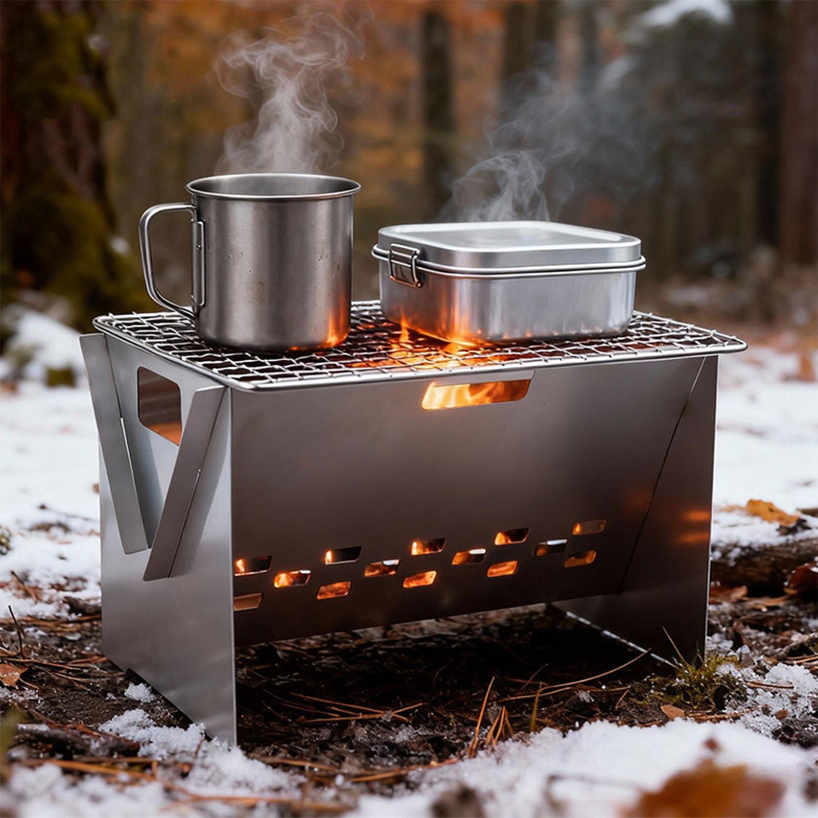 Faltbarer tragbarer Holzkohleg – Camping Cooking Fire Pit Bewertung und Preis